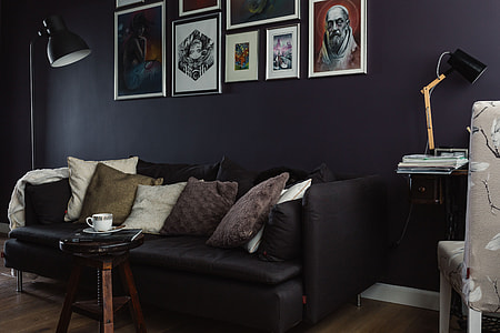 Modern Dark Living Room Design thumbnail