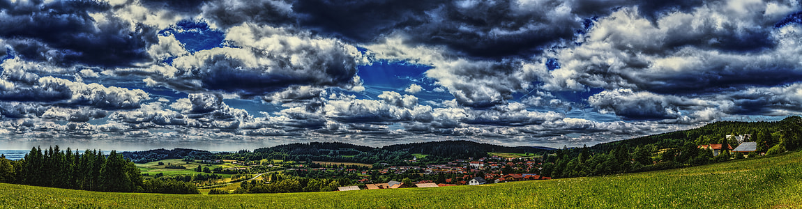 green grass under black sky thumbnail