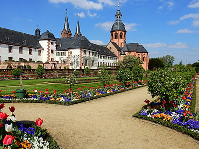 mansion with flower garden thumbnail