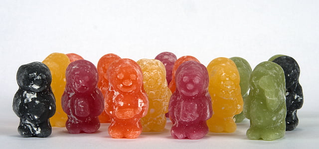 assorted-color gummy candies thumbnail