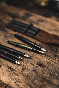 Close up view of a fountain pens thumbnail