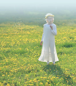 photo of girl blowing dandelion thumbnail