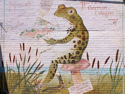 Frog Sitting on a chair Mural in Rayne, Louisiana thumbnail
