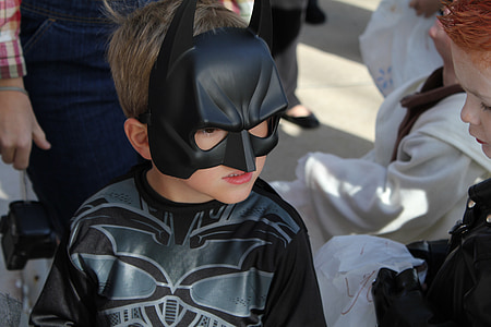 boy in batman costume thumbnail