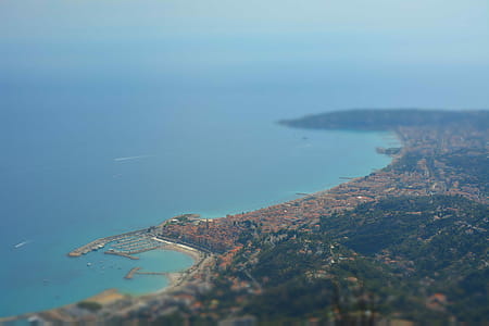 Aerial Photography Of Island Under Blue Sky thumbnail