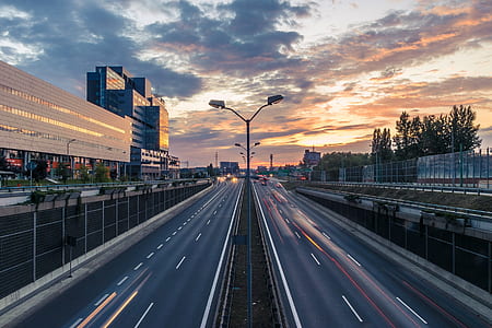 timelapse photography of highway during daytime thumbnail