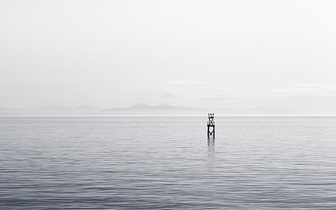 buoy on body of water thumbnail