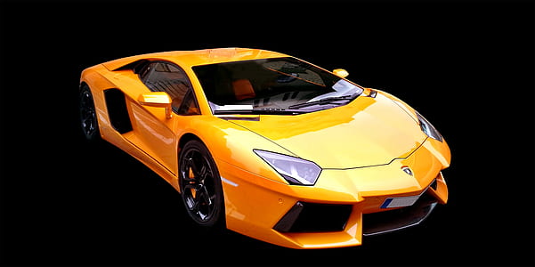 yellow Laborghini Aventador supercar thumbnail
