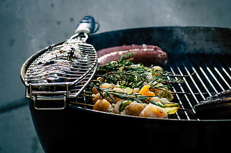 selective focus photography of grilled vegetable thumbnail