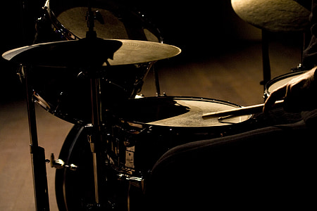 black and gray drum set thumbnail