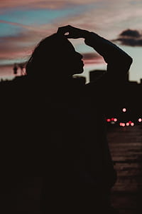 silhouette of person during golden hour thumbnail