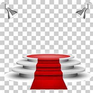 Showroom Stock illustration Stock photography, Stage exquisite red carpet, red and white stage PNG clipart