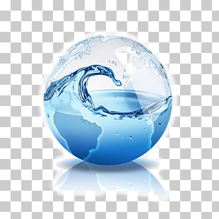 Drinking water Water supply Water conservation Water Services, water, round blue and white PNG clipart