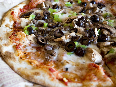 pizza pie on white surface thumbnail