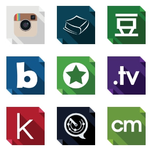 Soc #2 svg vector icon sets