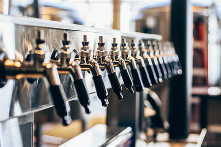 shallow focus photography of gray steel espresso machine thumbnail