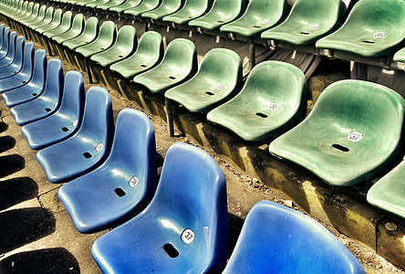 green and blue gang chairs thumbnail