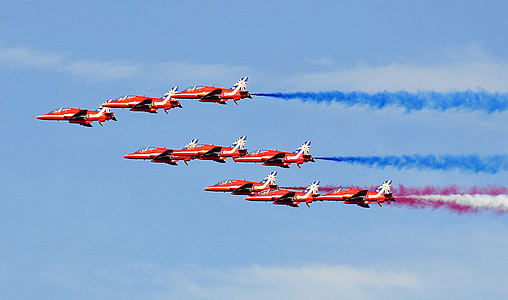 jet planes flying at the sky thumbnail