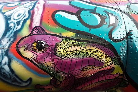 multicolored frog painting thumbnail