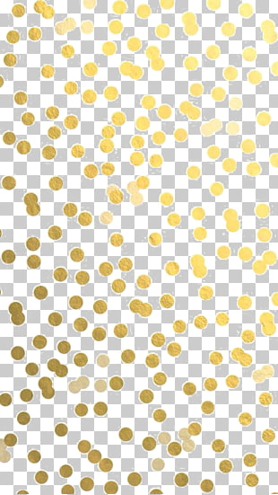 Gold Confetti Lock screen , Gold dots, gold polka-dot artwork PNG clipart