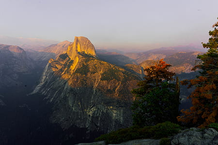 landscape photography of brown mountains thumbnail