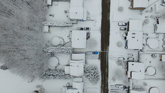 bird's eye photography of village thumbnail