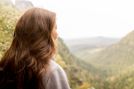 Young girl enjoying beautiful views of the Spring Mountains thumbnail