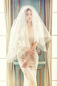 woman wearing wedding dress thumbnail