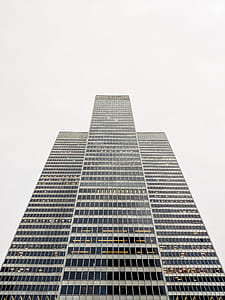 low angle photography of black building thumbnail
