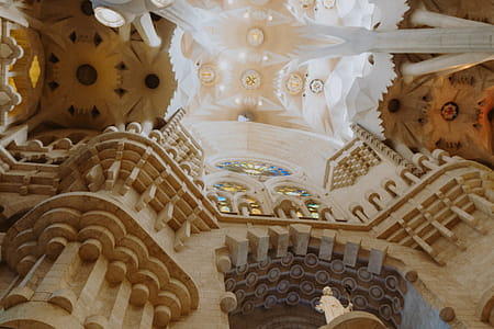 Sagrada Familia - the cathedral designed by Gaudi, Barcelona, Spain thumbnail