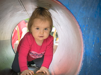 baby crawling inside tunnel thumbnail