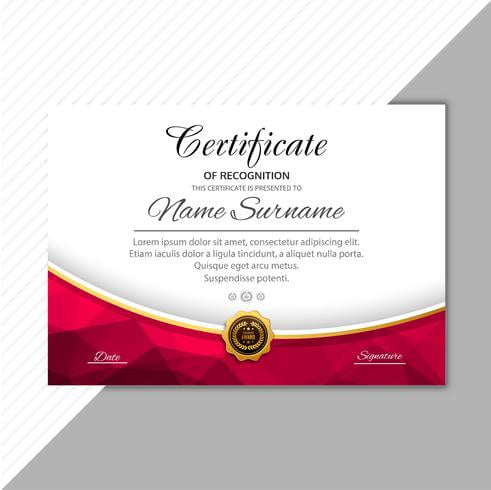 abstract stylish certificate diploma template background eps certificate diploma template
