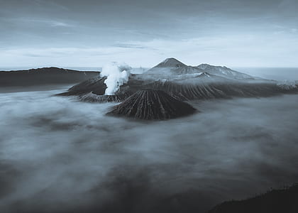 aerial shot of mountains thumbnail
