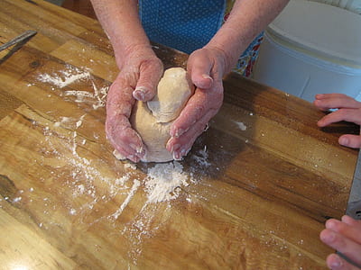 person making dough thumbnail