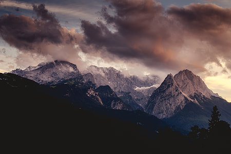 black mountain with clouds thumbnail