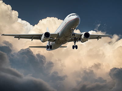 sky, clouds, airplane, plane thumbnail