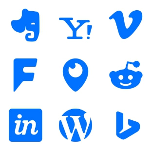 Social Media and Payment svg vector icon sets