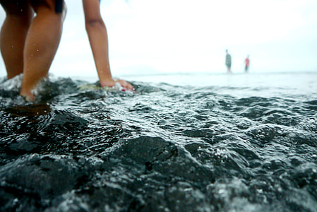 person touching water thumbnail