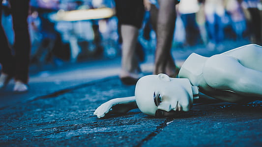selective focus photography of male mannequin thumbnail