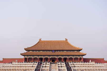 China temple under gray sky during daytime thumbnail