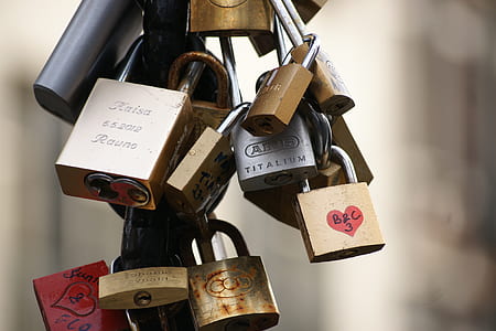 close-up of gold and silver padlock thumbnail