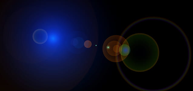 blue and yellow bokeh light thumbnail