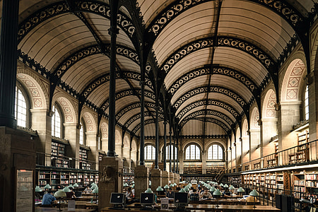 Library Interior in Paris, France thumbnail