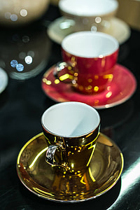 Collection of fancy tea cups thumbnail