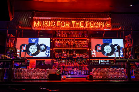 low light photography of red LED signage thumbnail