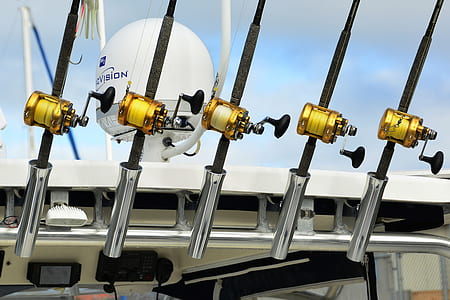 four gold overhead reels thumbnail