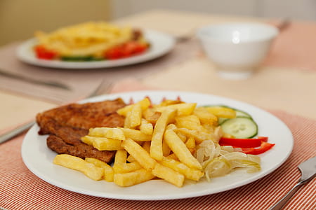 cooked food with fries thumbnail