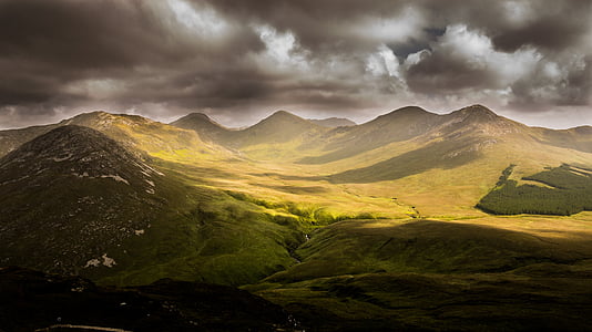 brown and green mountain hill thumbnail