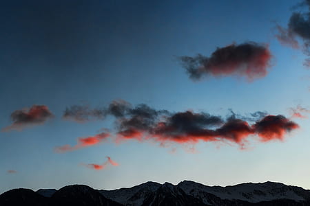 mountain underneath the cloudy weather thumbnail