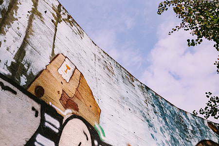 Urban graffiti on the city streets thumbnail